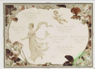 angels-00112 - 721-Valentines and Easter cards depicting flower garlands, cupids, butterflies, women, and love letter.107487 [2296x1679]