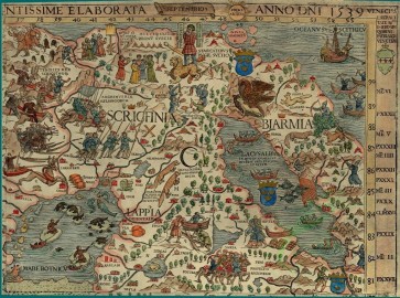 antique_maps-00060 - c Olaus Magnus Map of Scandinavia [1679x1249]