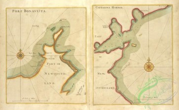 antique_maps-01763 - PORT BONAVISTA part of New-found-land, CATTALINA HARBOR part of New-found-land