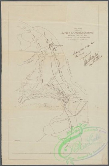 antique_maps-01773 - Sketch of the battle of Fredericksburg, Saturday, Dec. 13th 1862, Right Wing, C.S.A., Lt. Gl. Jackson's corps