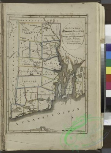 antique_maps-01911 - The State of Rhode Island. Compiled from the survey and observations of Caleb Harris