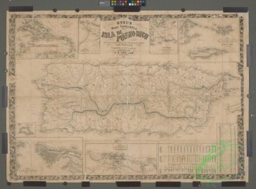 antique_maps-02207 - Mapa topografico de la isla de Puerto Rico Contornos de Ponce [inset with title of full page map] Mapa de los contornos de San Juan de Puerto Rico [