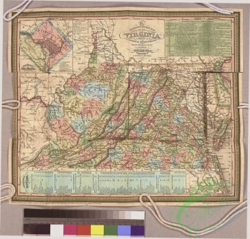 antique_maps-02479 - The tourist's pocket map of the state of Virginia  -  exhibiting its internal improvements, roads, distances, &c