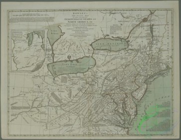 antique_maps-02864 - 0766-Bowles's new pocket map of the following independent states of North America  -  viz. Virginia, Maryland, Delaware, Pensylvania, New Jersey, New York,