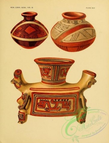 crockery-00205 - Lost color ware and alligator ware Vases