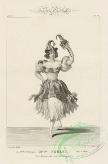 dances-00835 - black-and-white 0187-Melle, Noblet, role de Folie, dans Gustave III, ou Le bal masque, Acc'ie r'le de musiqueAdditional Gustave III