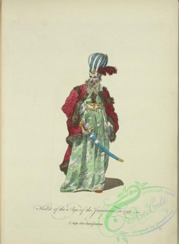 fashion-00781 - 020-Habit of the aga of the Janesaries in 1749, L'aga des Janissaires