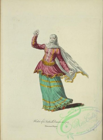 fashion-01021 - 269-Habit of a Turkish dancer in 1700, Damseuse Turque
