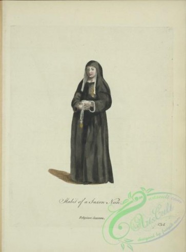 fashion-01141 - 392-Habit of a Saxon nun, Religieuse Saxonne