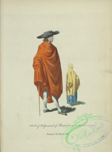 fashion-01216 - 470-Habit of a Spaniard of Montevideo in South America in 1764, Espagnol de Montevideo