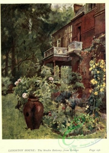 gardens-00146 - Leighton House - The Studio Balcony, from Garden [2302x3216]