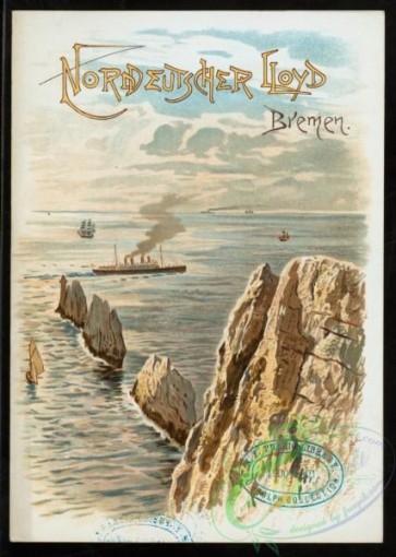menu-00795 - 00886-Steamship, Sea, Rock, landscape