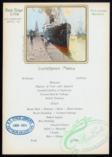 menu-02148 - 02068-Steamship in port, frame