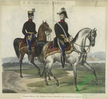 military_fashion-02878 - 104816-Austria, 1848-K. K. Oesterr. Armee, Staabs Officier der Nation - Grenz Infanterie und Regiments-Adjutant1848