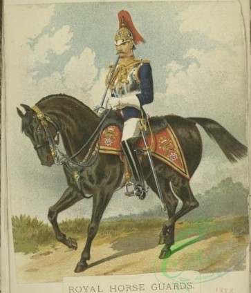 military_fashion-05544 - 201266-Great Britain, 1889-1896, royal horse guards, cavalry, horse rider, officer