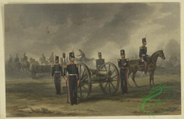 military_fashion-05802 - 201639-Great Britain, 1644-1900, artillery cannon, horse rider, soldiers