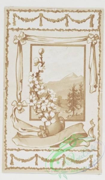 prang_cards_black-and-white-00193 - 0436-Easter and birthday cards depicting flowers, crosses, landscapes, and angels 105808