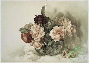 prang_cards_botanicals-00074 - 0561-Red and pink roses in bowl 106638