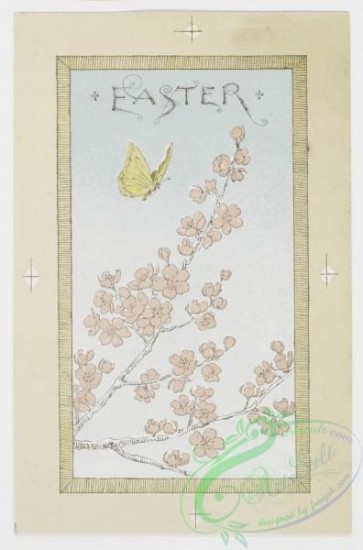 prang_cards_butterflies-00007 - 0215-Easter cards depicting nests, eggs, butterflies, birds, flowers, and plants 104104