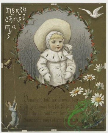 prang_cards_kids-00017 - 0199-Christmas cards depicting winter scenes, children, bells, carriages, and ornamental design 103971
