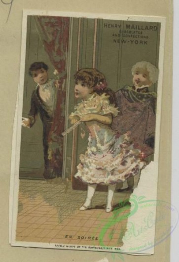 prang_cards_kids-00504 - 1798-Trade cards depicting cats, insects, a letter, a party, flowers personified, a girl painting, a woman in a kimono, a boy dancing, a figure dusting a f 103766