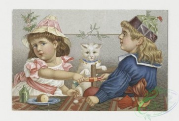 prang_cards_kids-00533 - 0016-Christmas, New Year, and Valentine cards depicting children playing, eating 103200