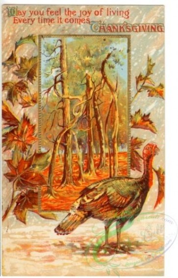 thanksgiving_day_postcards-00257 - 257-Turkey, leaves, trees, May you feel the joy of living every time... [1923x3000]