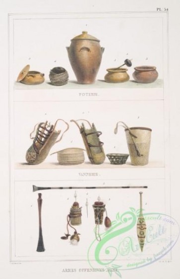 things-00272 - 051-Poterie, Vannerie, Armes offensives, rame