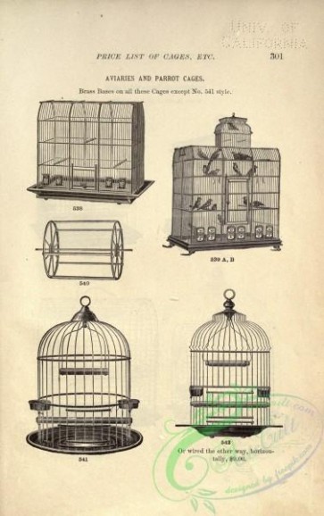 things-00661 - black-and-white Aviaries and parrot cages