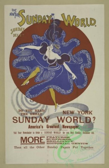 vintage_posters-00708 - 090-The New York Sunday world, Sunday Dec 8th, 1895