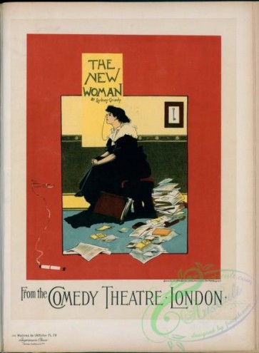 vintage_posters-00888 - 173-Affiche anglaise pour le Comedy Theatre, ''The New Woman''