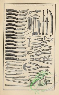 agricultural_implements-00054 - black-and-white Implements, knives, pump, scissors