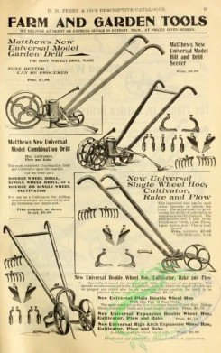 agricultural_implements-00064 - black-and-white Garden Driil, Seeder, Plow, Rake