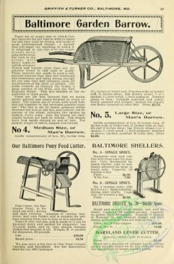 agricultural_implements-00095 - black-and-white Garden Barrow, Feed Cutter, Sheller