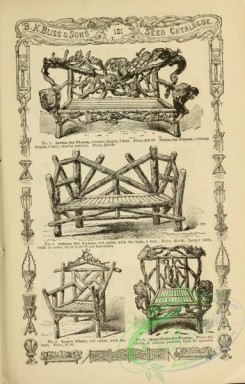 agricultural_implements-00134 - black-and-white Rustic Chair, Bench