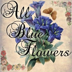 all blue flowers