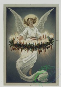 angels-00102 - 551-Christmas cards depicting angels lighting candles, botanical ornamentation.106599 [1204x1720]