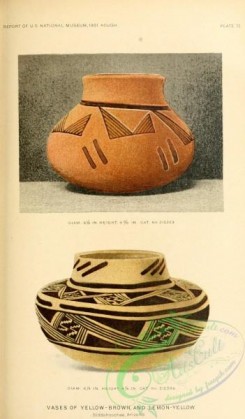 crockery-00117 - 023-Vases of Yellow-brown and Lemon-yellow