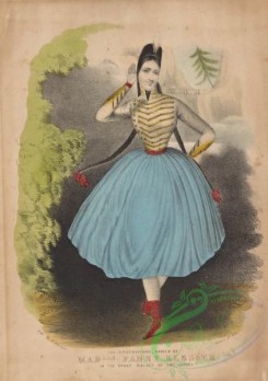 dances-00286 - 0408-The cracovienne, danced by Madlle Fanny Elssler in the grand ballet of The gipsey,Additional Cracovienne