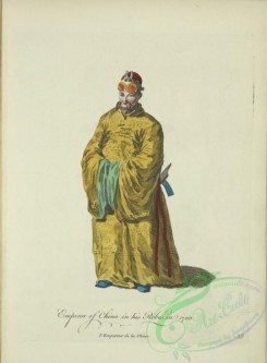 fashion-00803 - 042-Emperor of China in his robes, in 1700, L'empereur de la Chine