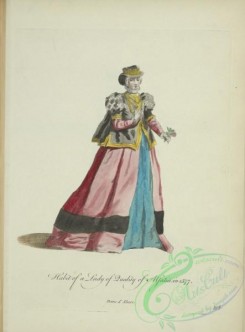 fashion-00918 - 160-Habit of a lady of quality of Alsatia in 1577, Dame d'Alsace