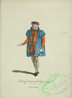 fashion-00932 - 174-Habit of a senator of Cologne in 1577, Senateur de Cologne