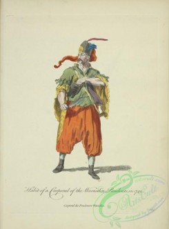 fashion-00955 - 197-Habit of a corporal of the Warasdin Pandours in 1742, Carporal des Pandoures Waradins