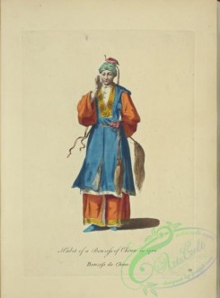 fashion-01036 - 284-Habit of a bonzess of China in 1700, Bonzess de Chine