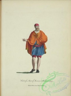 fashion-01063 - 311-Habit of a Moor of Morocco in winter in 1695, Habit d'hiver d'un Maure de Moroc