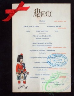 menu-00367 - 00464-Scottish Soldier, Menu text decorated