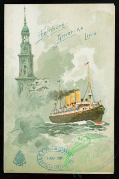 menu-01937 - 01806-Steamship, Lighthouse, sea