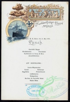 menu-01954 - 01875-Steamship, Round frame, food