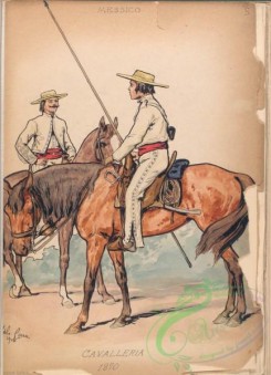 military_fashion-00057 - 101189-Mexico, 1868-1906-Mexico, 1868-1906. Cavalleria, 1870