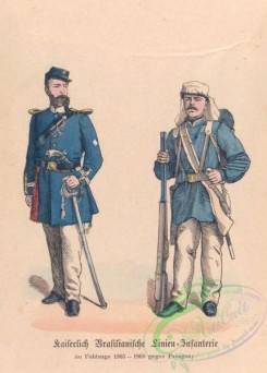 military_fashion-00081 - 101229-Brazil-Brasilie - Kaiserlich Brasiliamianische Linien - Infanterie im Feldzuge 1865 - 1868 gegen Paraguay